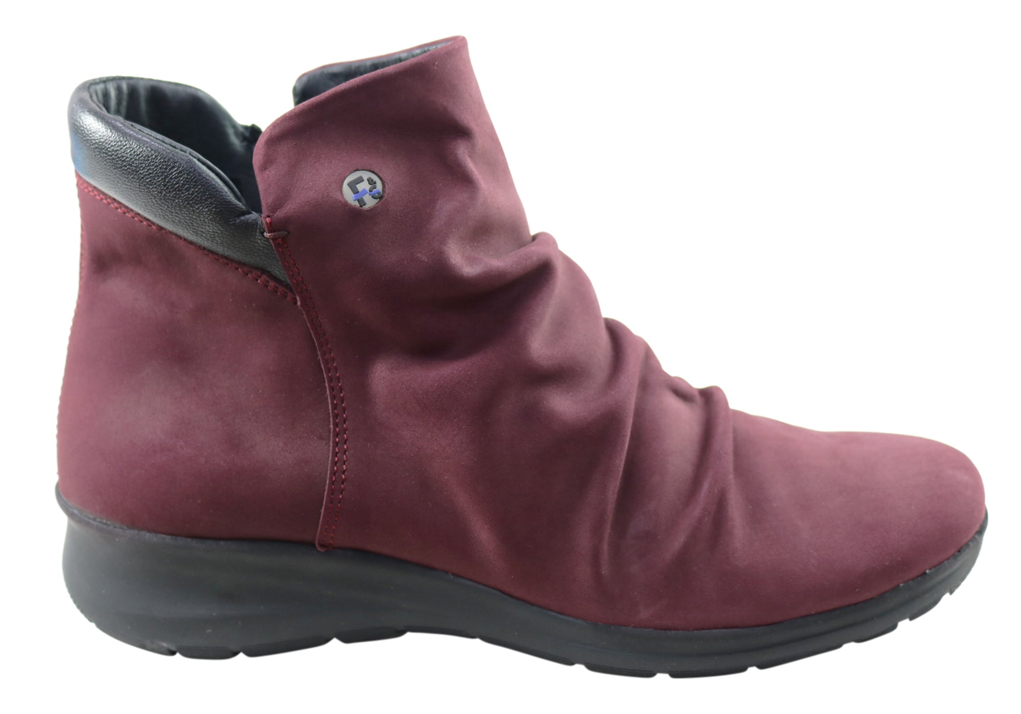 Flex & Go Melo Women's Comfortable Leather Ankle Boots - Made in Portugal - Perfect for Work, Travel & Everyday Wear
