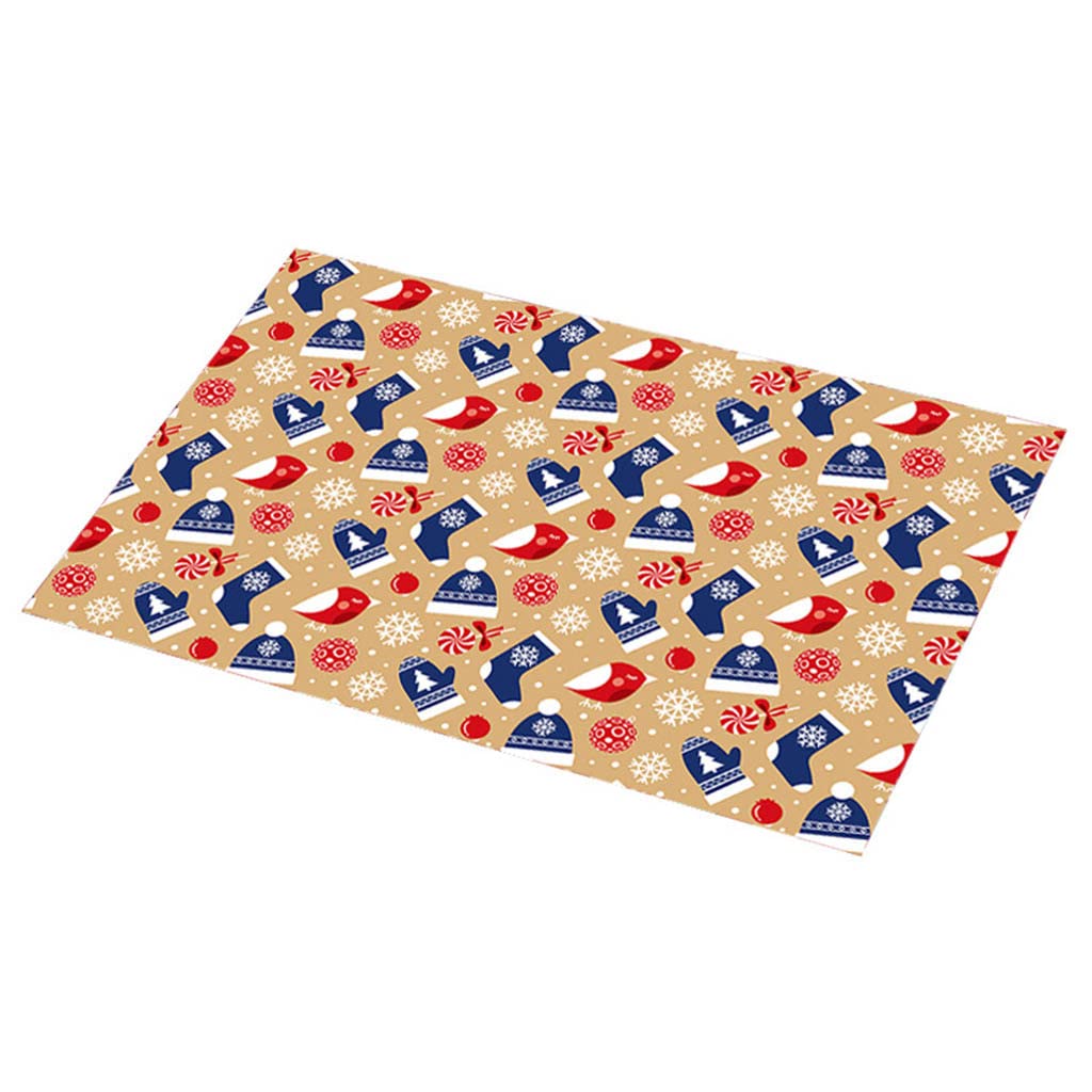 Festive Christmas Placemats Set - Holiday Dining Table Decor for Restaurants, Kitchen & Home | Waterproof & Washable for Parties, Family Gatherings & Seasonal Celebrations