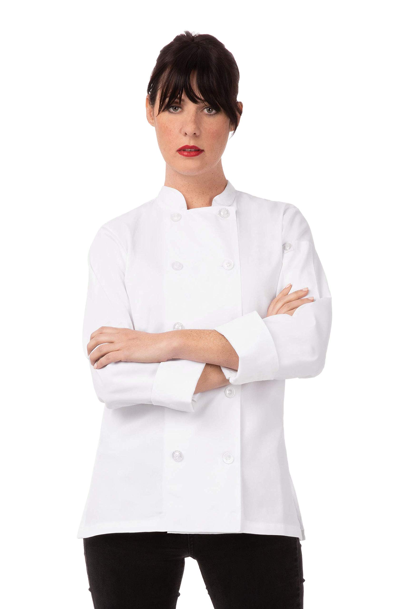 Chef Works Women's Le Mans Chef Coat - Professional White Kitchen Jacket for Cooking, Baking & Culinary Arts | Restaurant & Home Chef Apparel