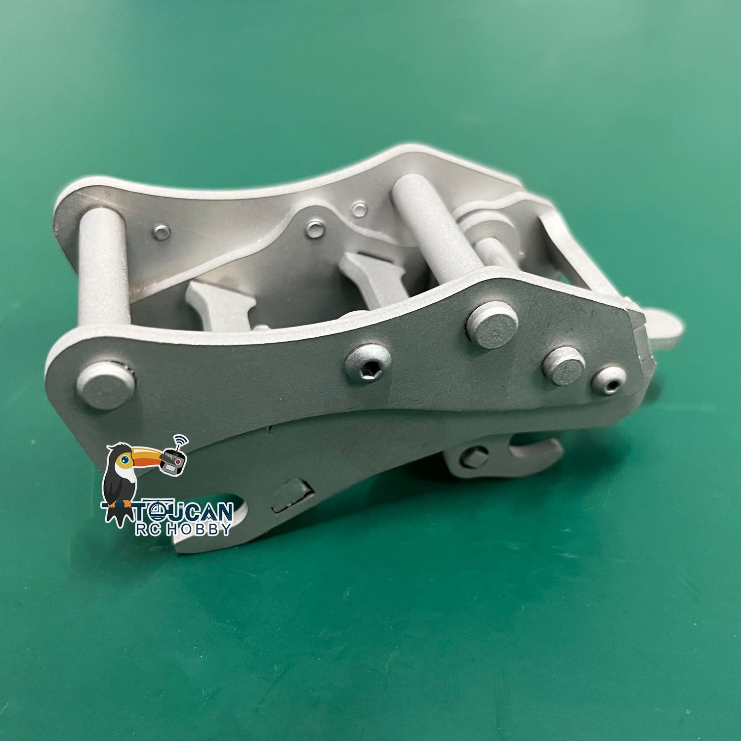 1/12 Scale RC Hydraulic Excavator Quick Release Metal Coupler for Grille Bucket - Compatible with H3, P3, ZX36H, PC36 Remote Controlled Diggers - Perfect for Construction Simulation & RC Excavator Enthusiasts