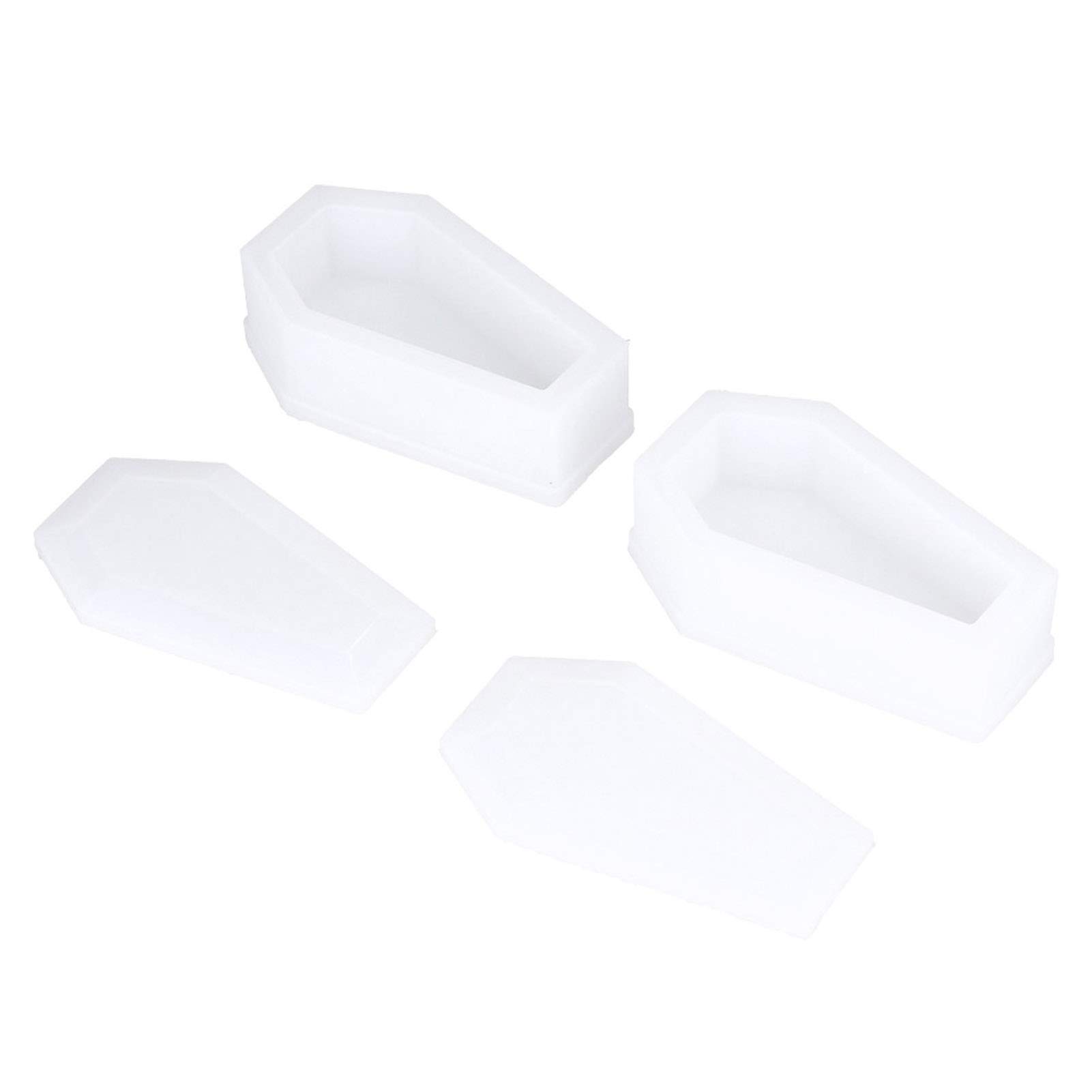 Premium Coffin-Shaped Silicone Mold for Jewelry Box, Soap, Candle & Resin Crafts - DIY Halloween, Gothic Decor & Gift Making Supplies