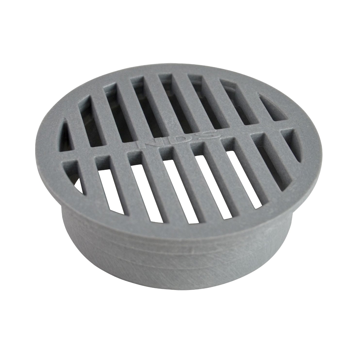NDS 12 4 Round Grate Gray - Durable Drainage Grate for Landscaping, Gardens & Outdoor Use