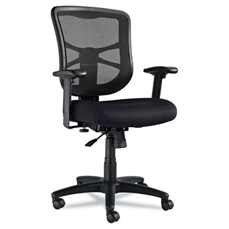 Ergonomic Mesh Mid Back Swivel/Tilt Office Chair with Adjustable Height - Black Mesh for Home & Office Workspace - Comfortable Desk Chair for Long Hours Sitting