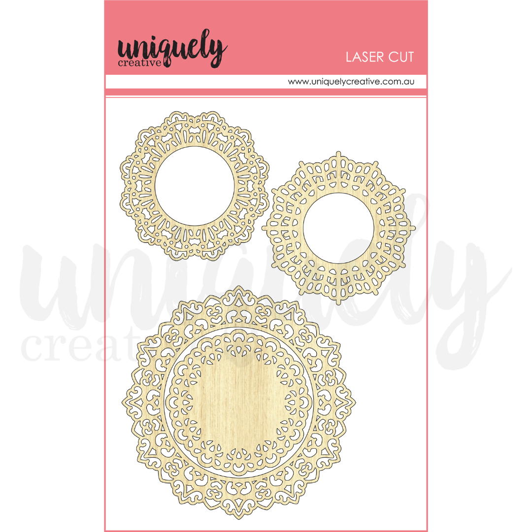 Laser Cut Lace Doily Stickers - Elegant Decorative Stickers for Scrapbooking, Wedding Invitations, and DIY Crafts