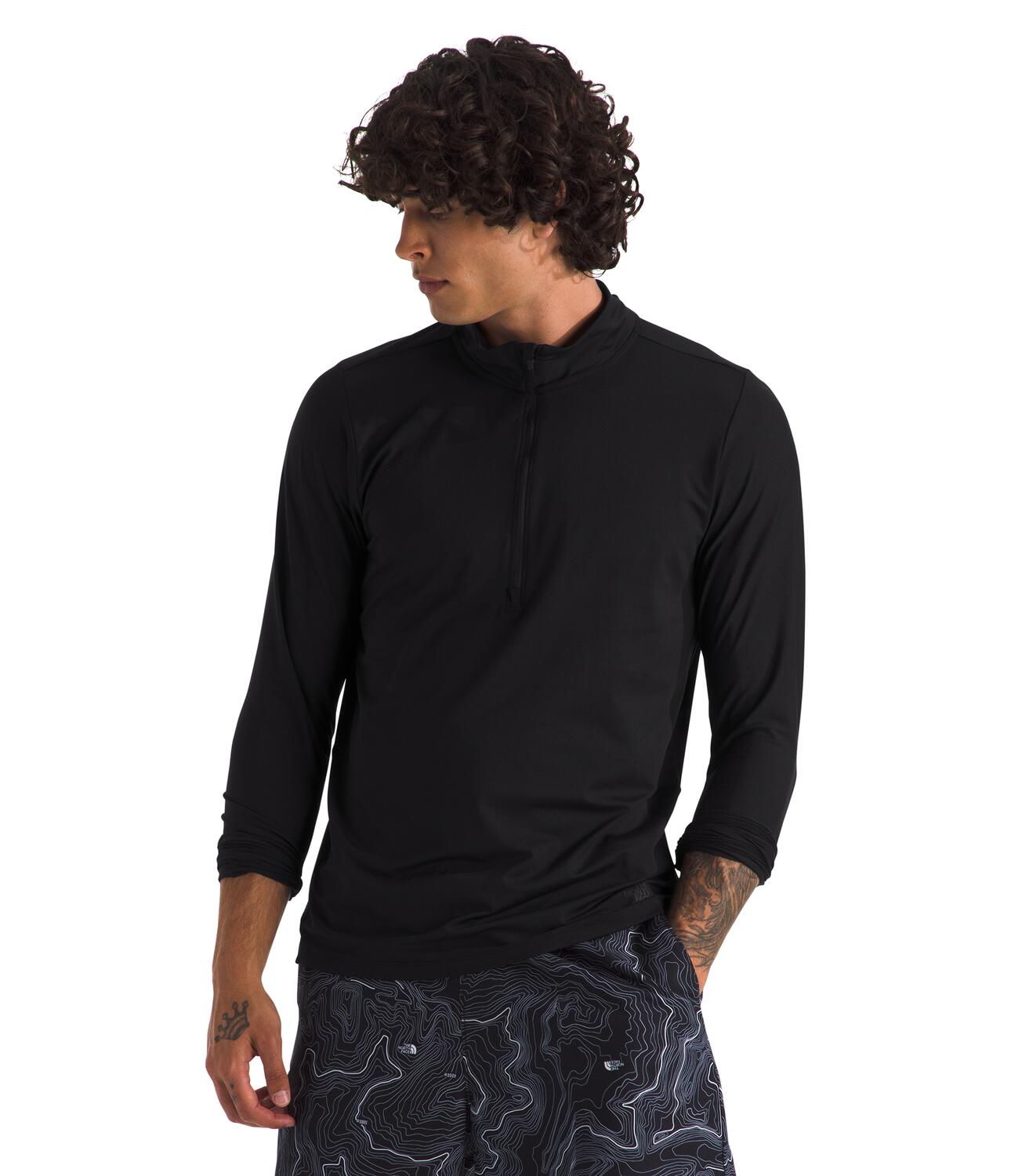 The North Face Men's Dune Sky 1/4 Zip Pullover Fleece Jacket - Lightweight & Breathable for Hiking, Camping & Outdoor Adventures