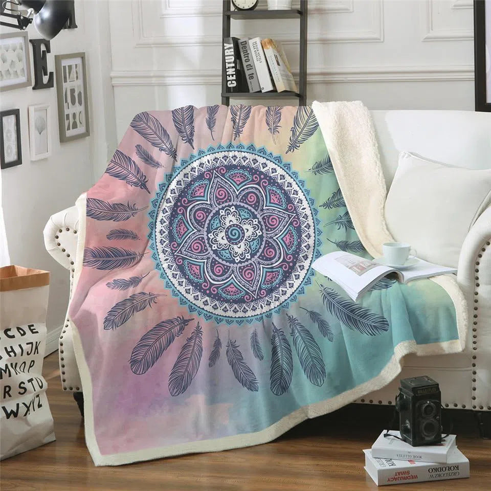 Cozy Kuta Beach Soft Sherpa Blanket - Ultra Plush Flannel Fleece Throw for Winter, Travel & Home Decor - Perfect for Couches, Beds, Camping & Gifts