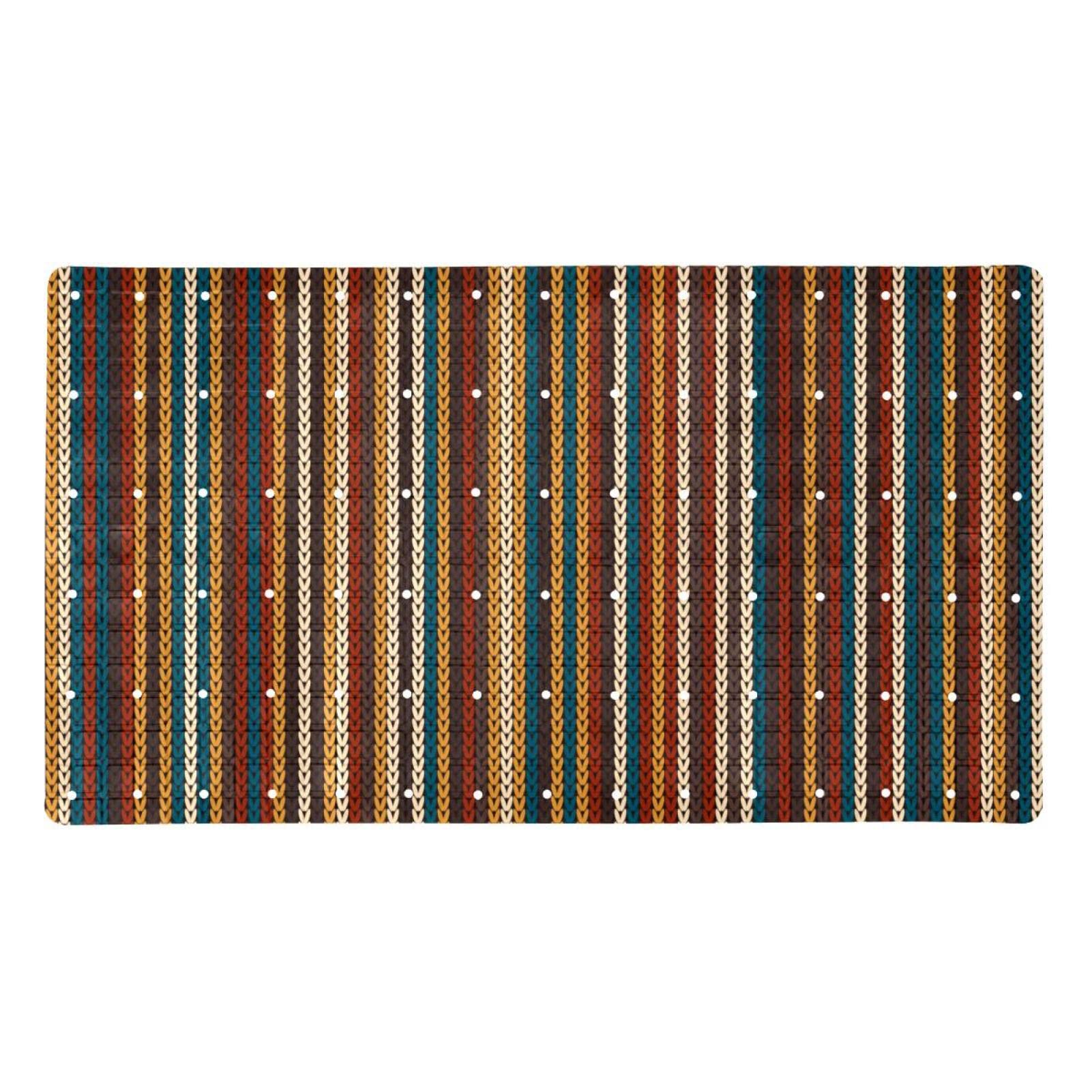 Non-Slip Stripe Shower Mat - 15.7x27.9 Inch Bathroom Tub & Shower Stall Mat for Safety - Perfect for Bathrooms, Showers, and Wet Areas to Prevent Slips