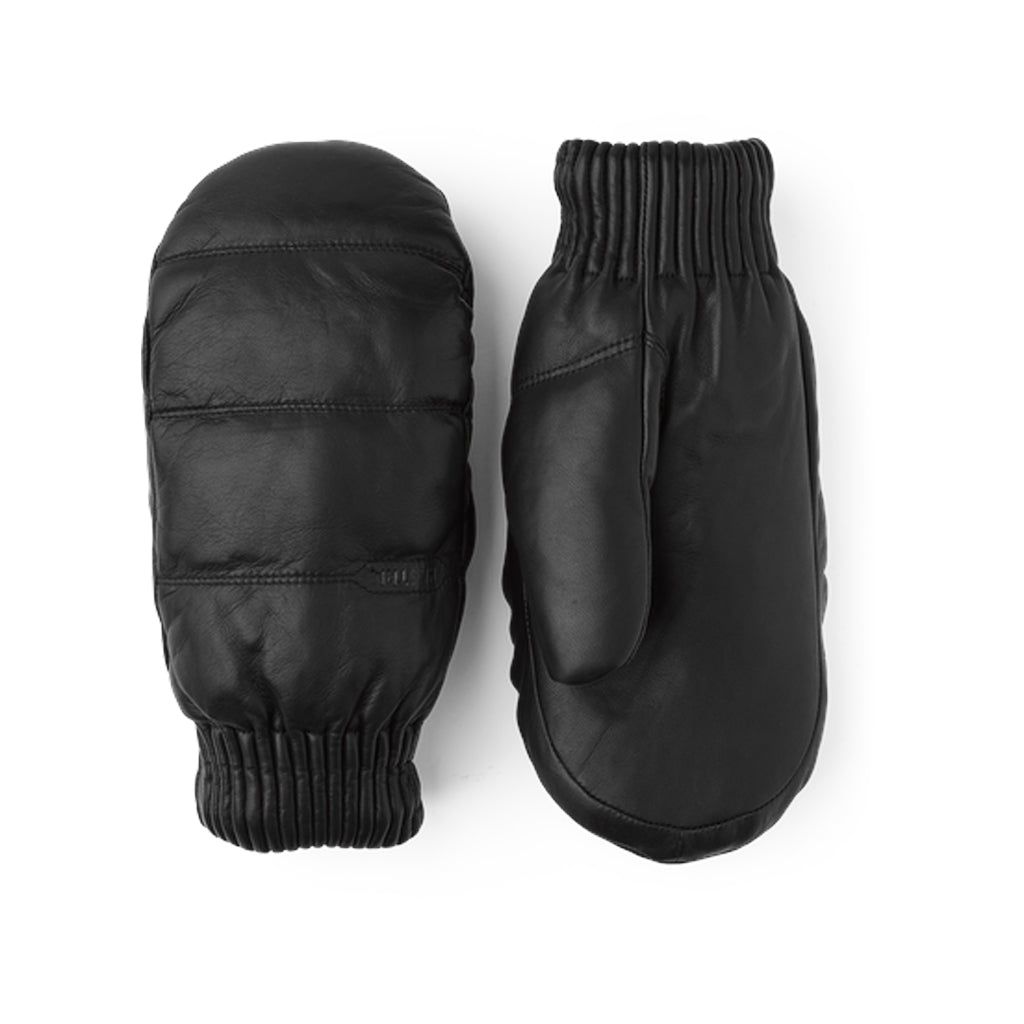 Hestra Women's Valdres Black Winter Mittens - Warm Waterproof Gloves for Skiing, Snowboarding & Outdoor Activities