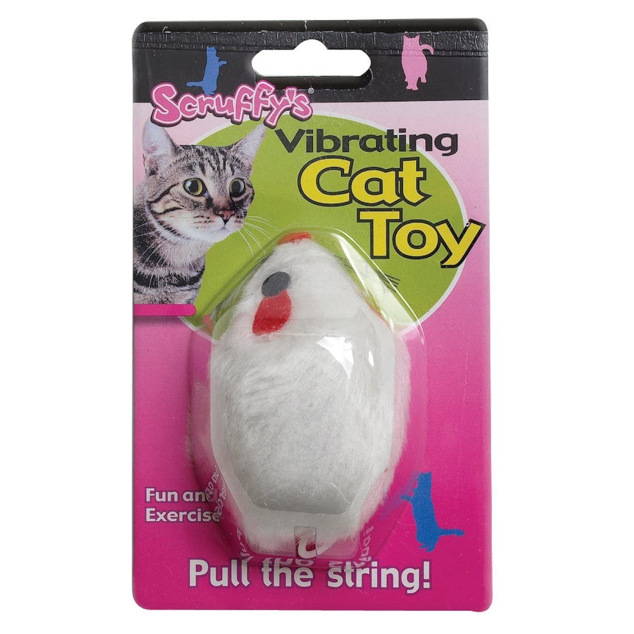 Premium Hugo Boss Vibrating Mouse Cat Toy - Interactive Electronic Pet Toy for Kittens & Adult Cats - Fun Indoor Play for Boredom Relief & Exercise