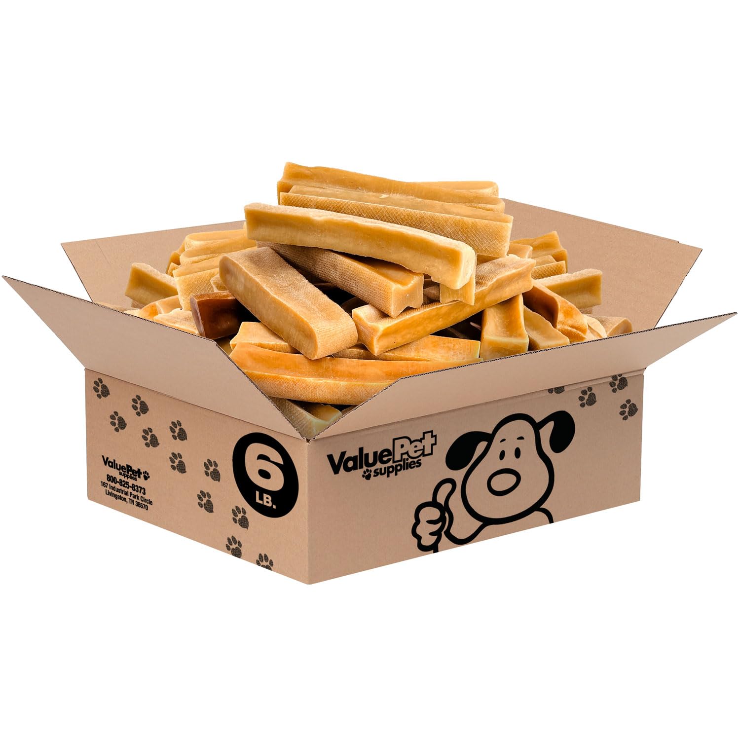 Himalayan Yak Cheese Dog Chews for Aggressive Chewers - 6 lb Bulk Pack | All-Natural, Long-Lasting & Low Odor Yak Milk Treats | Healthy Dog Chews for Large Breeds | Perfect for Training Rewards & Dental Health