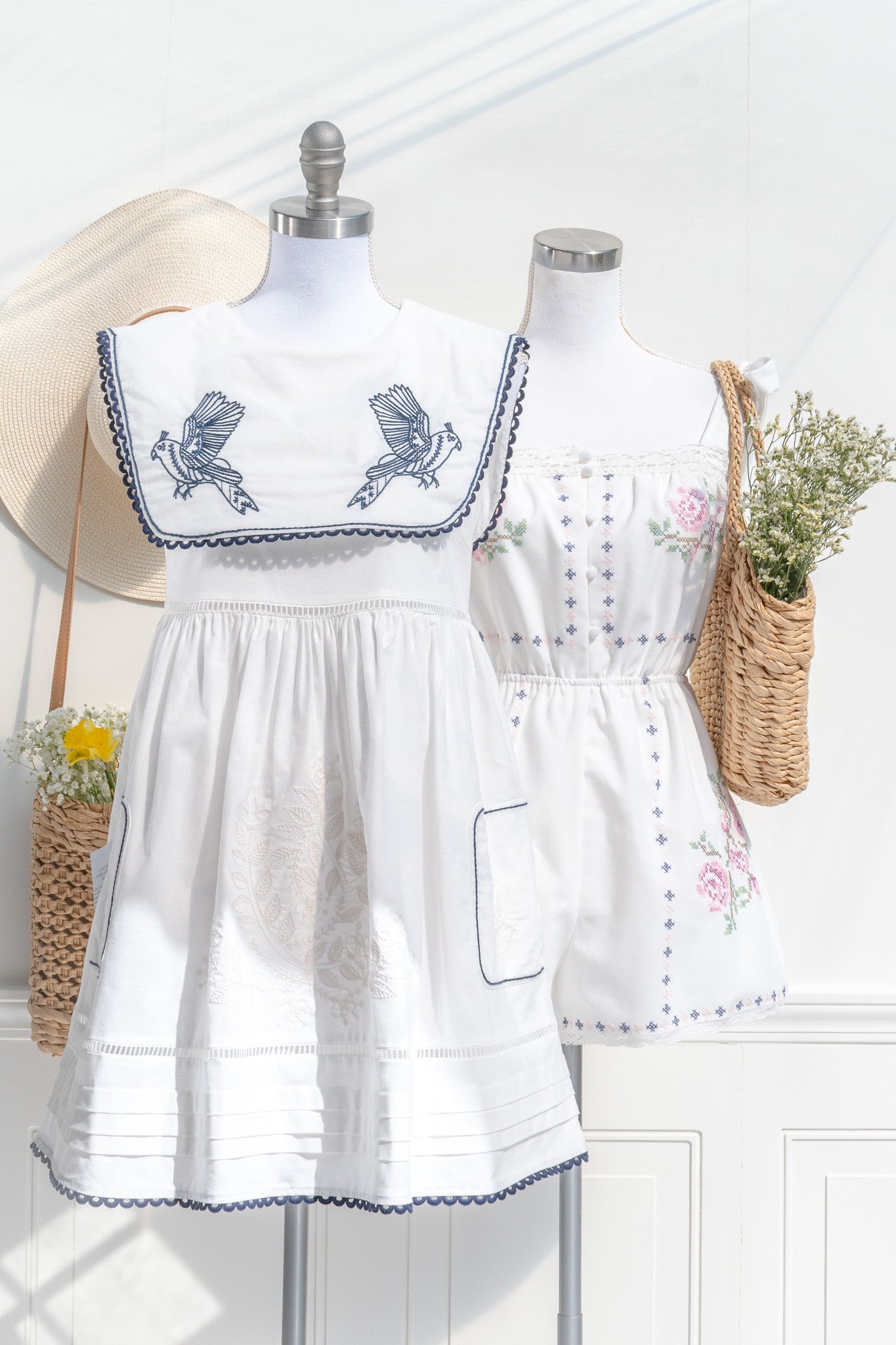Primrose Embroidered Romper - Floral Baby Jumpsuit for Girls | Perfect for Summer Outfits, Photoshoots & Special Occasions