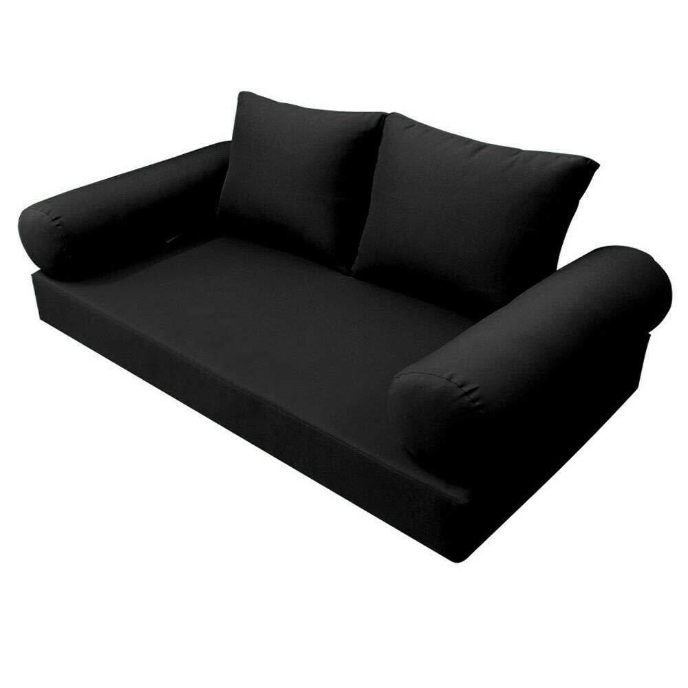Premium 5-Piece Knife Edge Daybed Pillow Set - Twin XL Size (AD109-S1) for Ultimate Comfort in Bedrooms, Guest Rooms & Dormitories