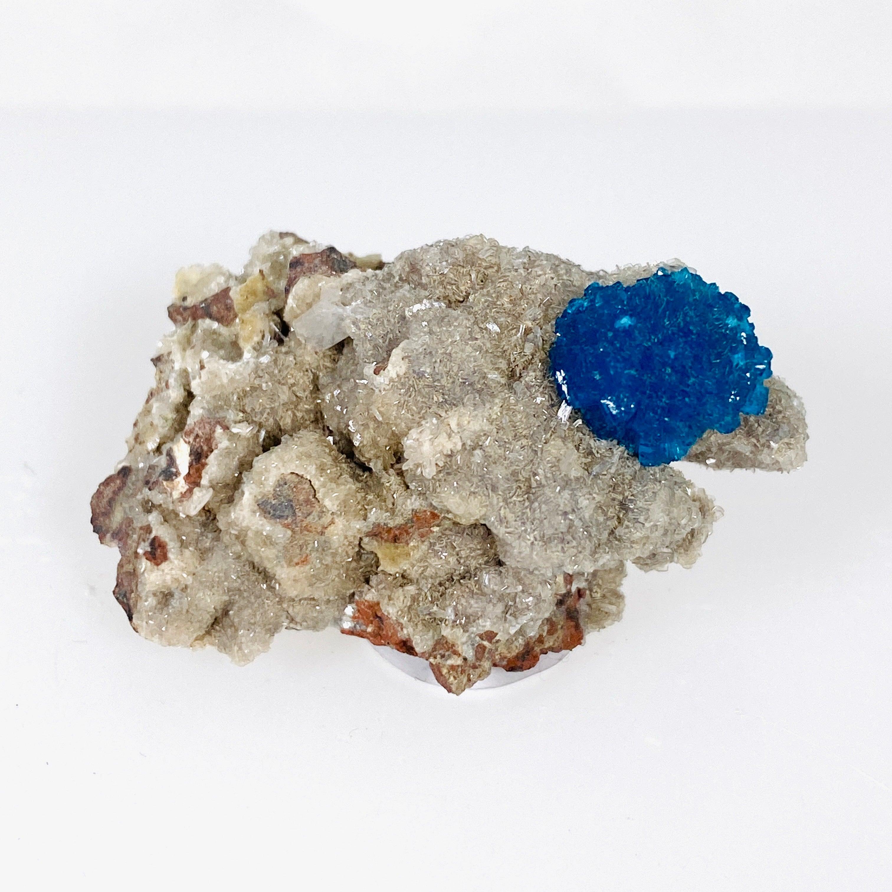 Natural Cavansite Crystal Specimen CAV 22 - Rare Blue Mineral Collection for Home Decor, Meditation & Healing Crystals Display