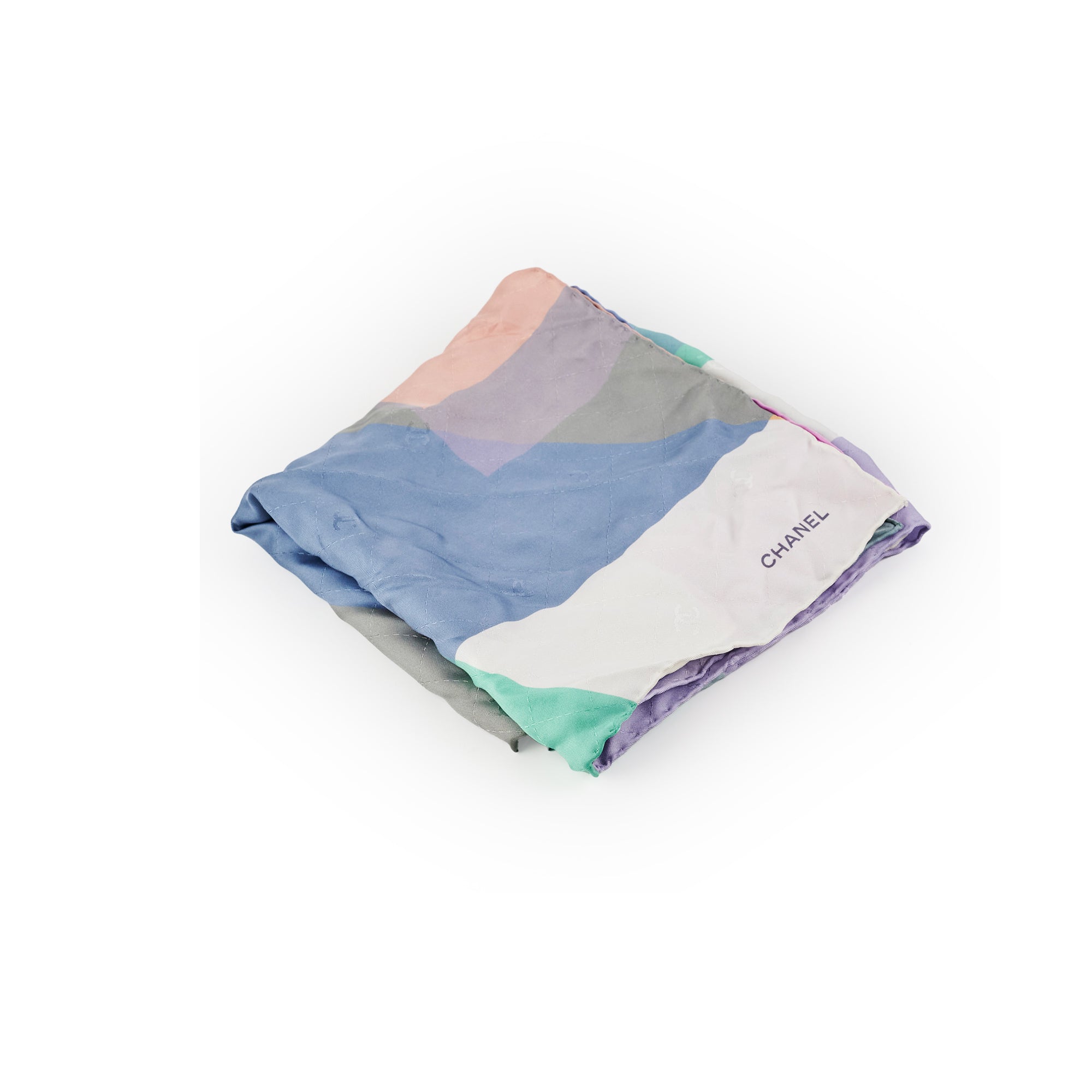 Chanel Multicolor CC Logo Silk Scarf for Women - Luxury Fashion Accessory for Outfits, Gifts & Special Occasions