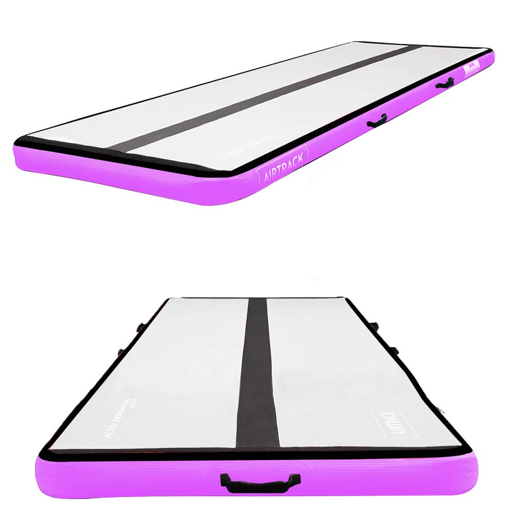 Inflatable Gymnastics Mat with Air Pump - 3ft, 10ft, 13ft, 16ft, 20ft Sizes | Thick Tumbling Track Air Mat for Yoga, Cheerleading, Fitness & Home Workouts | Portable Exercise Equipment for Gym, Park & Backyard Training | Perfect for Kids, Adults & Athletes