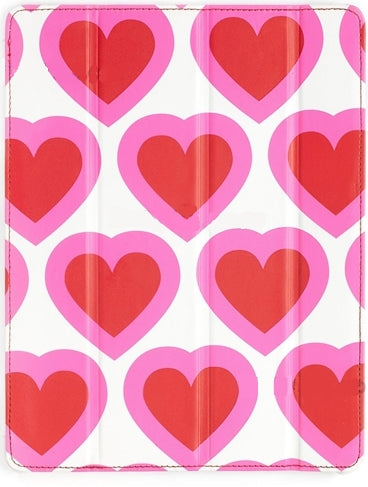 Apple iPad 2/3/4 Pink Hearts Protective Case with Stand - Cute Cover for iPad 2nd/3rd/4th Gen, Perfect for School, Work & Travel