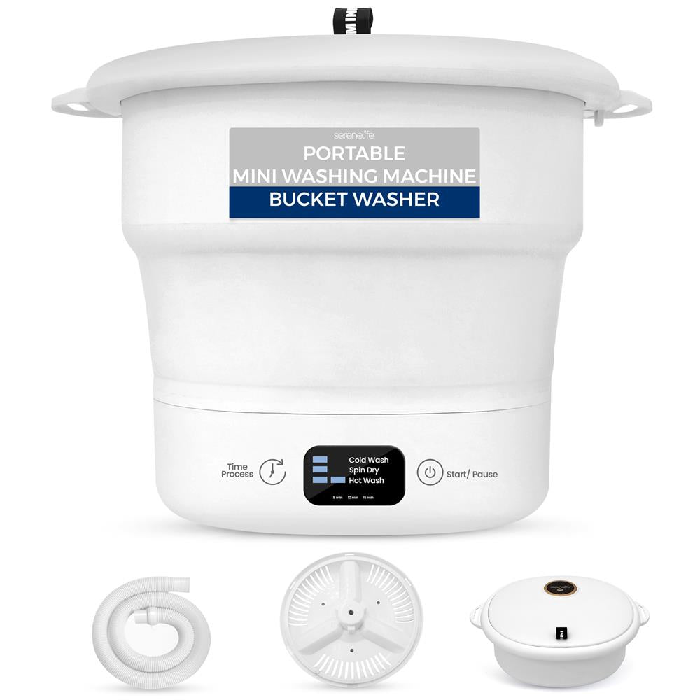 Compact Portable Mini Washing Machine for Travel, Camping & Small Apartments - Lightweight & Energy Efficient Clothes Washer