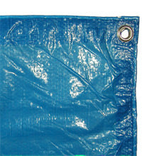 6' x 8' Heavy Duty Blue Waterproof Tarp - Durable Polyethylene Cover for Outdoor Camping, Construction, Roof Protection & Emergency Use