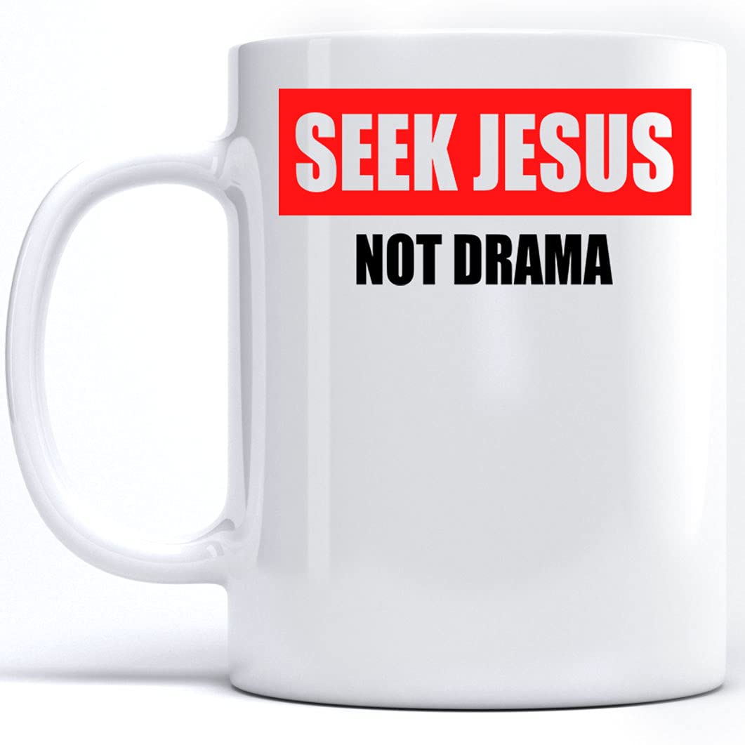 Faith Christian Bible Coffee Mug 15oz - Jesus Quote Ceramic Cup for Tea & Coffee