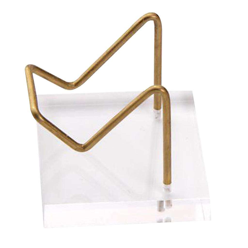 Premium Gemstone Display Stand for Citrine, Amethyst, Geode & Agate Crystals - Elegant Mineral Specimen Holder for Home Decor, Office Collection & Gift Giving