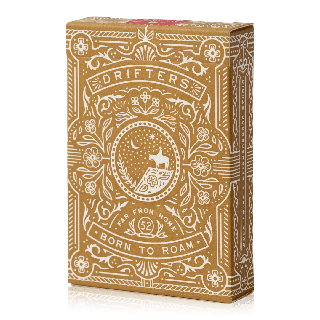 Premium Brown Drifters Playing Cards - High-Quality Poker Cards for Magic Tricks, Card Games, and Casino Nights