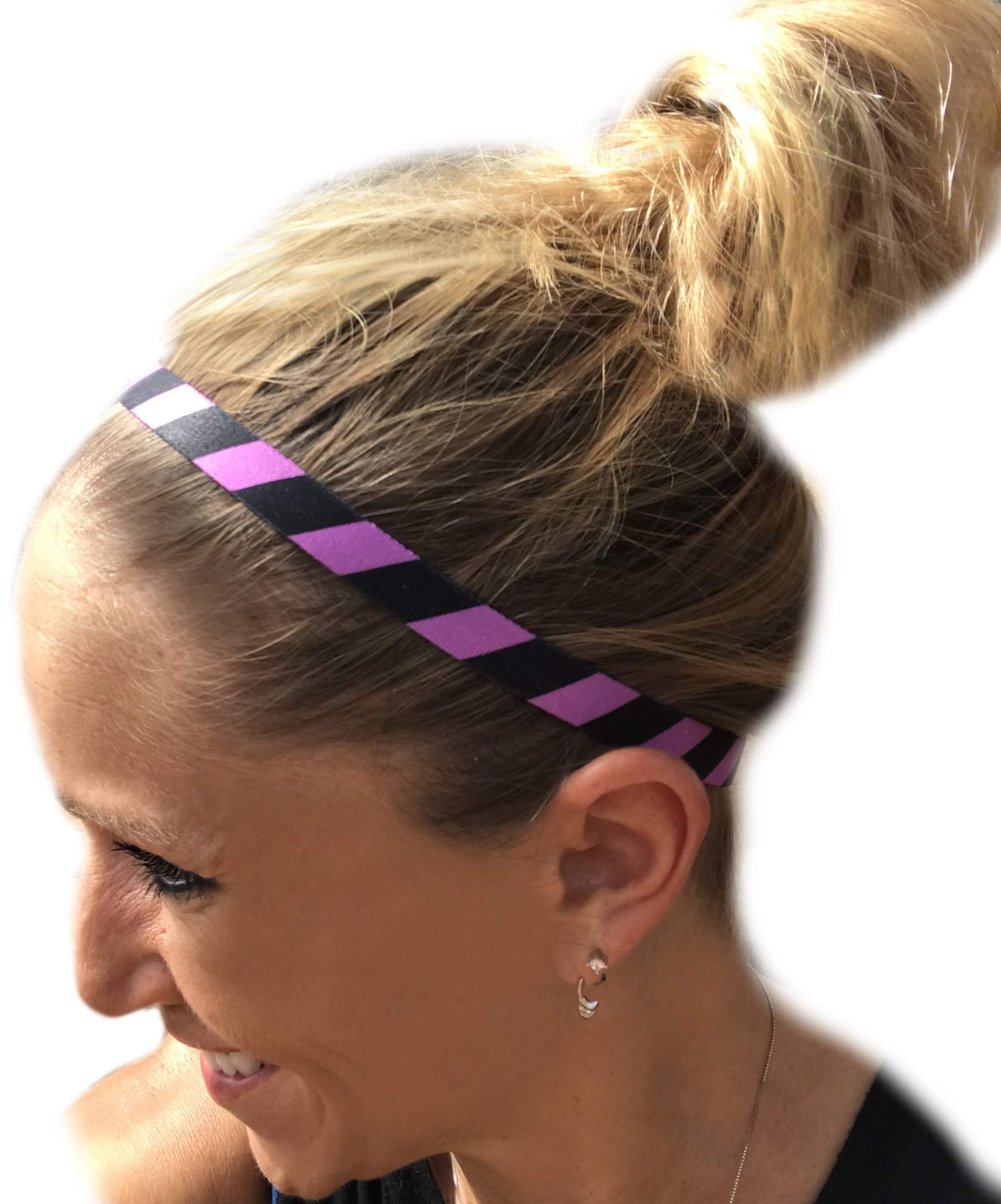 No Slip Grip Sports Headband - Sweat Absorbent Athletic Headband for Women & Men - Perfect for Running, Yoga, Workouts and Sports