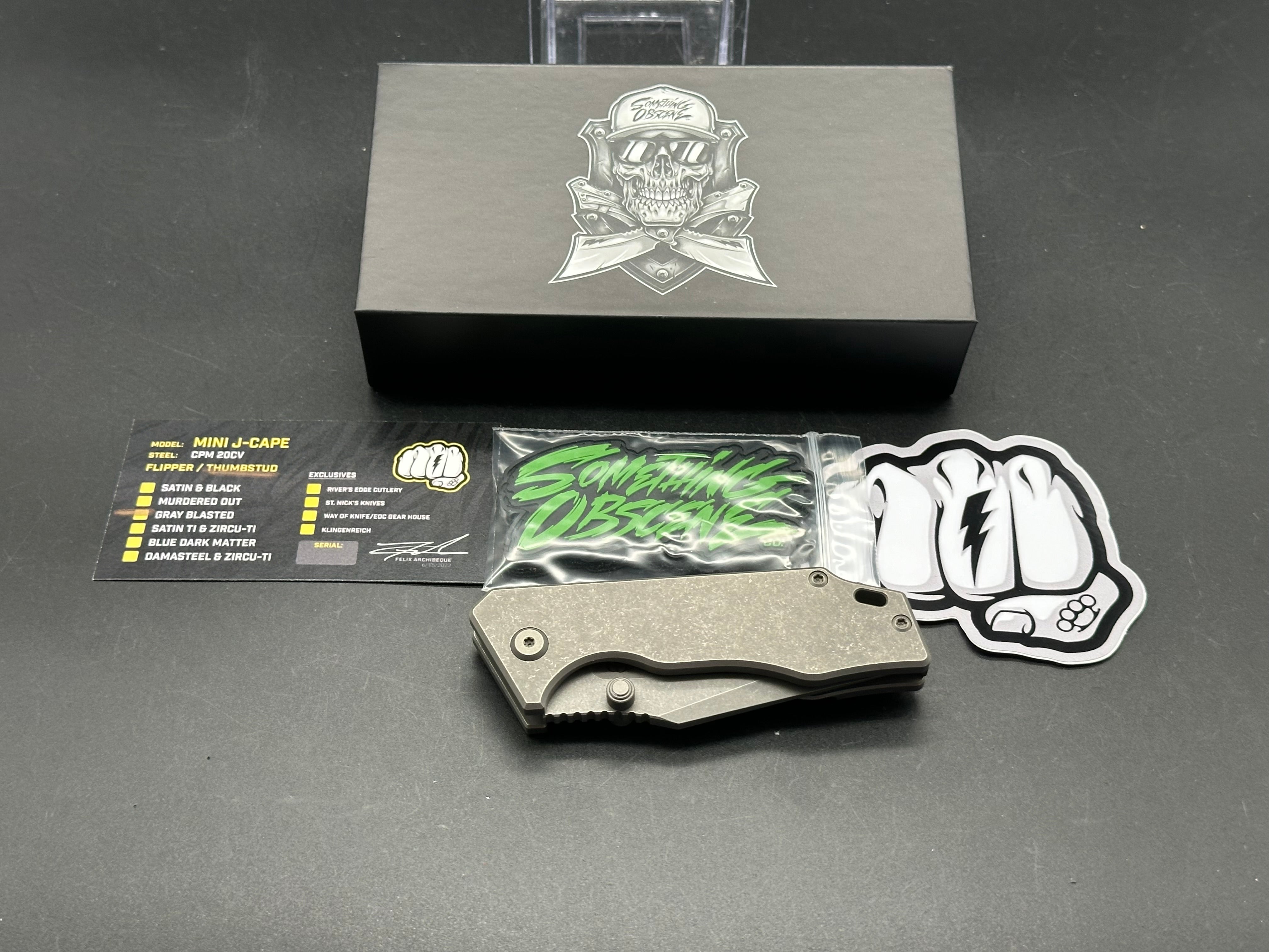 SOC Mini J Cape Non-Flipper Knife - Compact EDC Folding Pocket Knife for Everyday Carry, Outdoor Adventures & Tactical Use