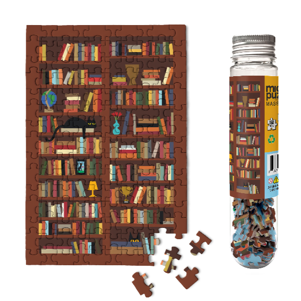 150 Piece Jigsaw Puzzle - Bookcase Theme - Fun & Challenging Puzzle for Adults & Kids - Perfect for Family Game Night & Home Decor
