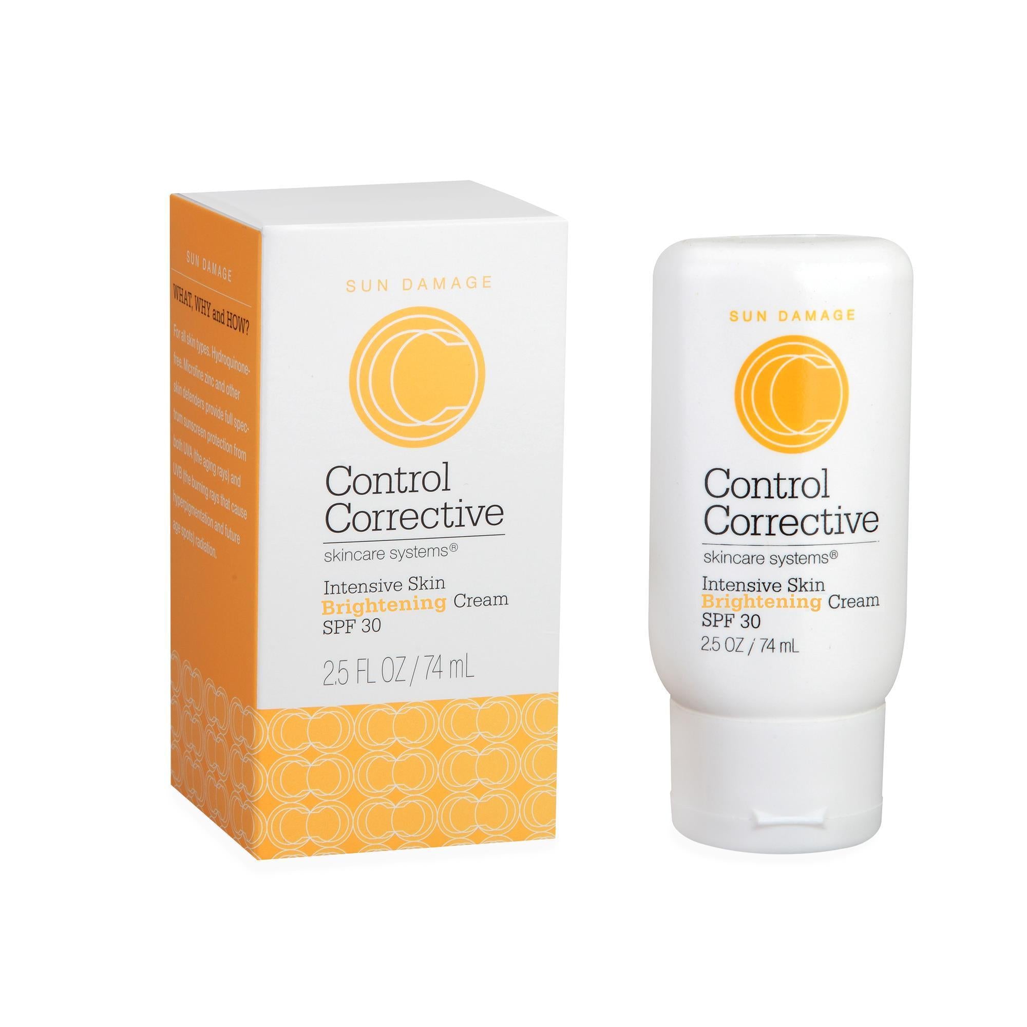 Control Corrective Intensive Brightening Cream SPF 30 - 2.5 fl oz Dark Spot Corrector & Skin Brightener for Face - Perfect for Daily Sun Protection & Evening Skin Tone