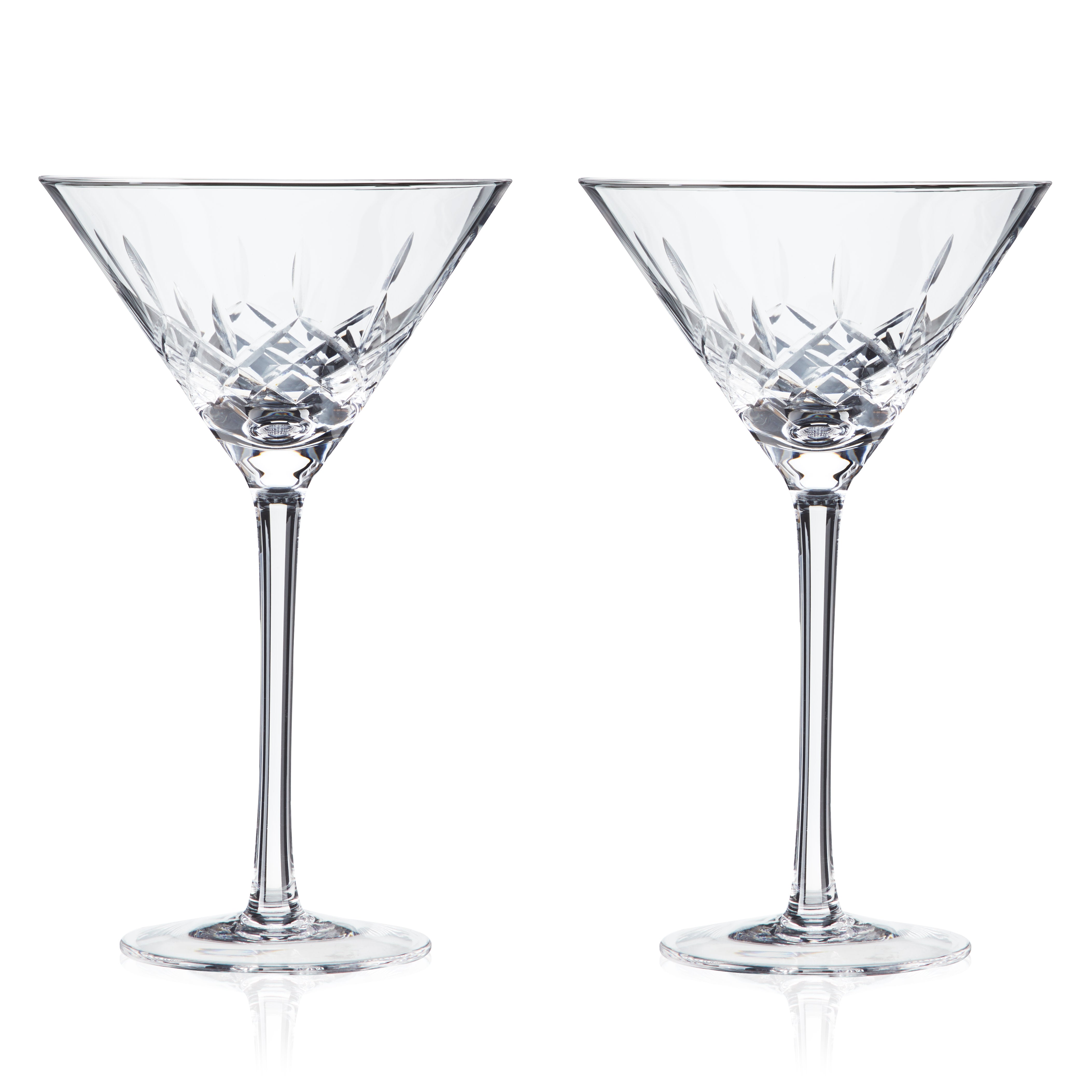 Premium Admiral Crystal Martini Glasses Set of 4 - Elegant Cocktail Glasses for Martinis, Cosmopolitans & Margaritas - Perfect for Home Bars, Dinner Parties & Romantic Date Nights