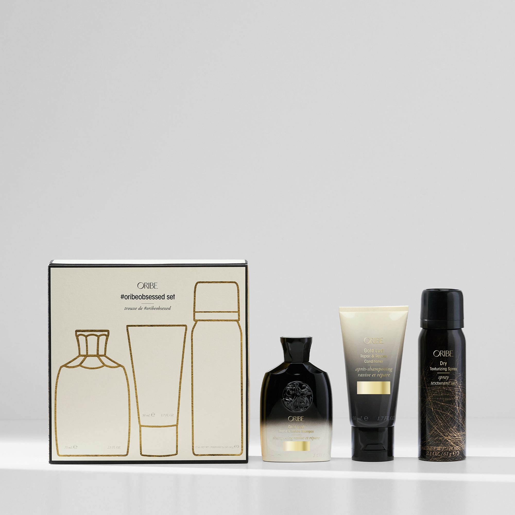 Oribe Obsessed Hair Care Set - Premium Shampoo, Conditioner & Styling Products for Luxurious Salon-Quality Hair - Perfect for Daily Use, Special Occasions & Gifting