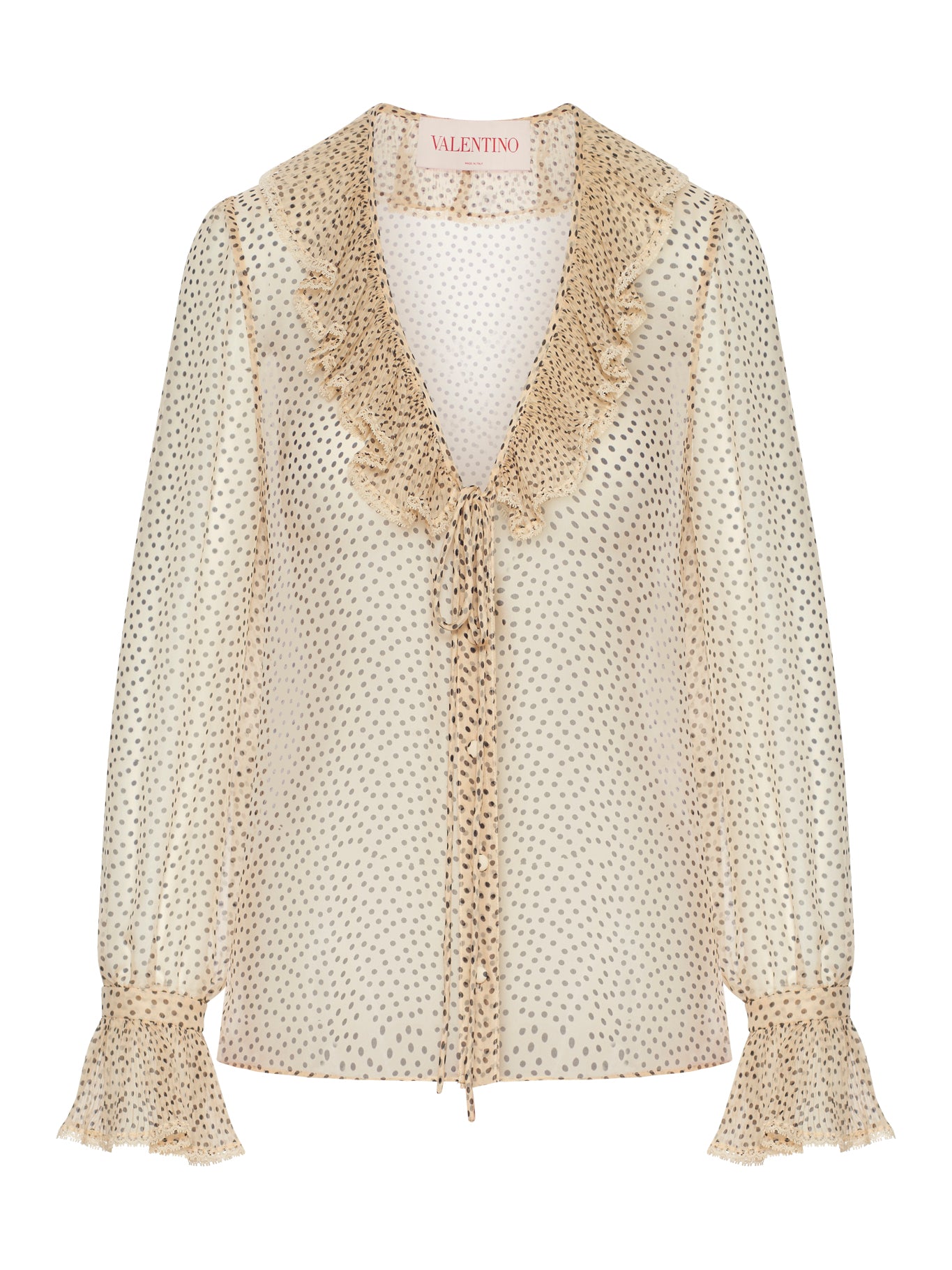 Stylish Chiffon Shirt with Allover Print - Women's Flowy Blouse for Casual Wear & Summer Outfits