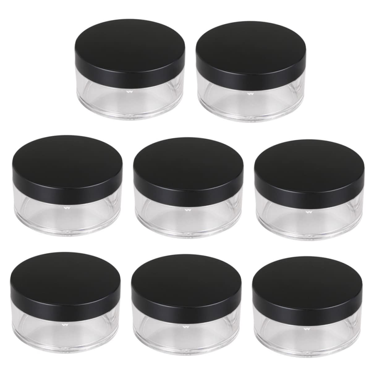 Minkissy 8-Piece Refillable Powder Box Set - Travel Makeup Case & Empty Powder Containers for Women | Portable Compact for On-the-Go Touch Ups & Makeup Organization