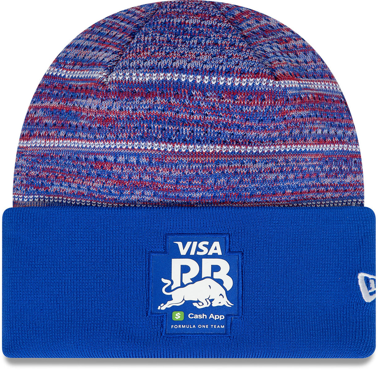 Visa Cash App RB F1 Team Color New Era Wide Cuff Beanie - Official Formula 1 Merchandise for Winter Sports & Racing Fans