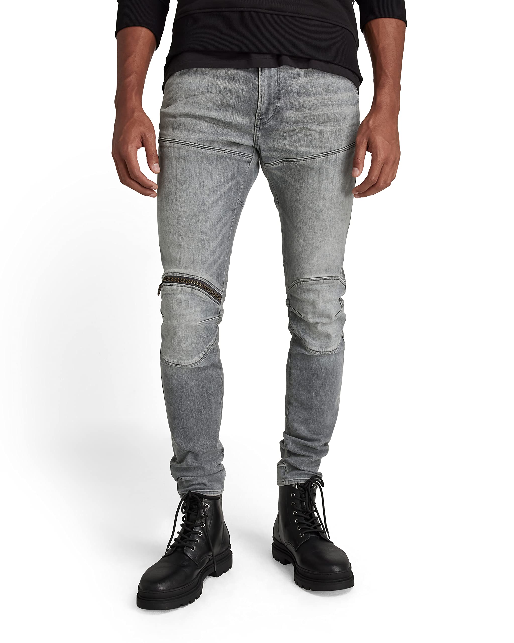 G-STAR Men's 5620 3D Zip Knee Skinny Fit Jeans | Slim Stretch Denim Pants for Men | Perfect for Casual Wear, Night Out & Street Style Fashion