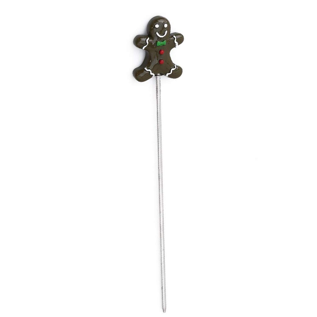 Premium Stainless Steel Cake Tester Baking Skewers - 12 Pack Gingerbread Man Cookie Decorating Tools for Baking, Cake Testing, Pastry, Desserts - Perfect for Home Bakers & Professional Chefs