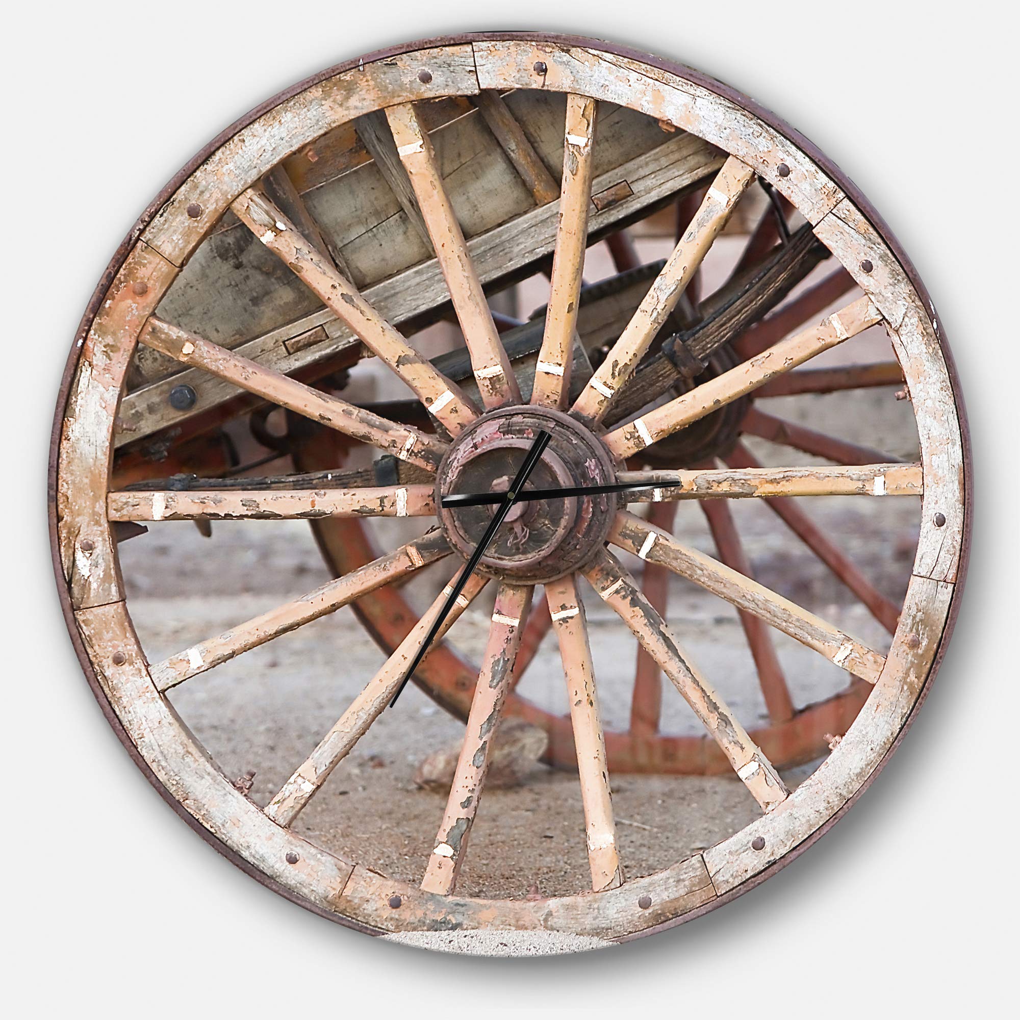 Designart Open Season Caribou Wall Art - Traditional 3 Panel Metal Wall Clock with Decorative Design | Perfect for Home, Living Room, Bedroom & Office Decor | Adds Rustic Charm to Cabin, Lodge or Nature-Themed Spaces