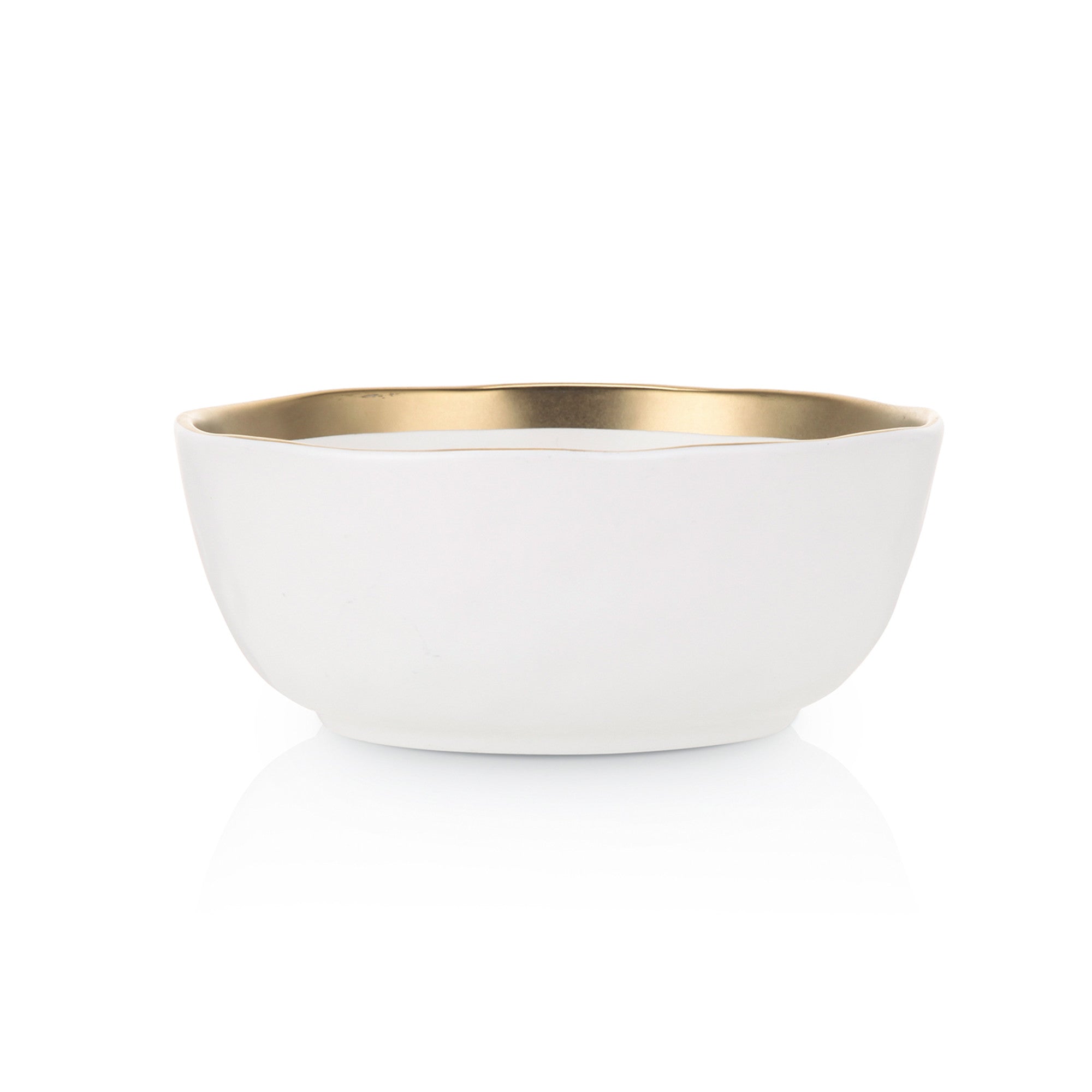 Florian Porcelain Bowl - Elegant White Ceramic Serving Bowl for Soup, Salad, Pasta | Perfect for Dining, Entertaining & Home Decor