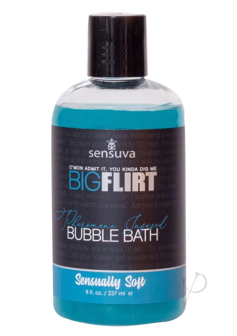 Big Flirt Pheromone Bubble Bath 8oz - Sensually Soft Relaxing Bath Soak for Women, Romantic Date Night & Self Care Gift Idea - Perfect for Couples Bath & Stress Relief