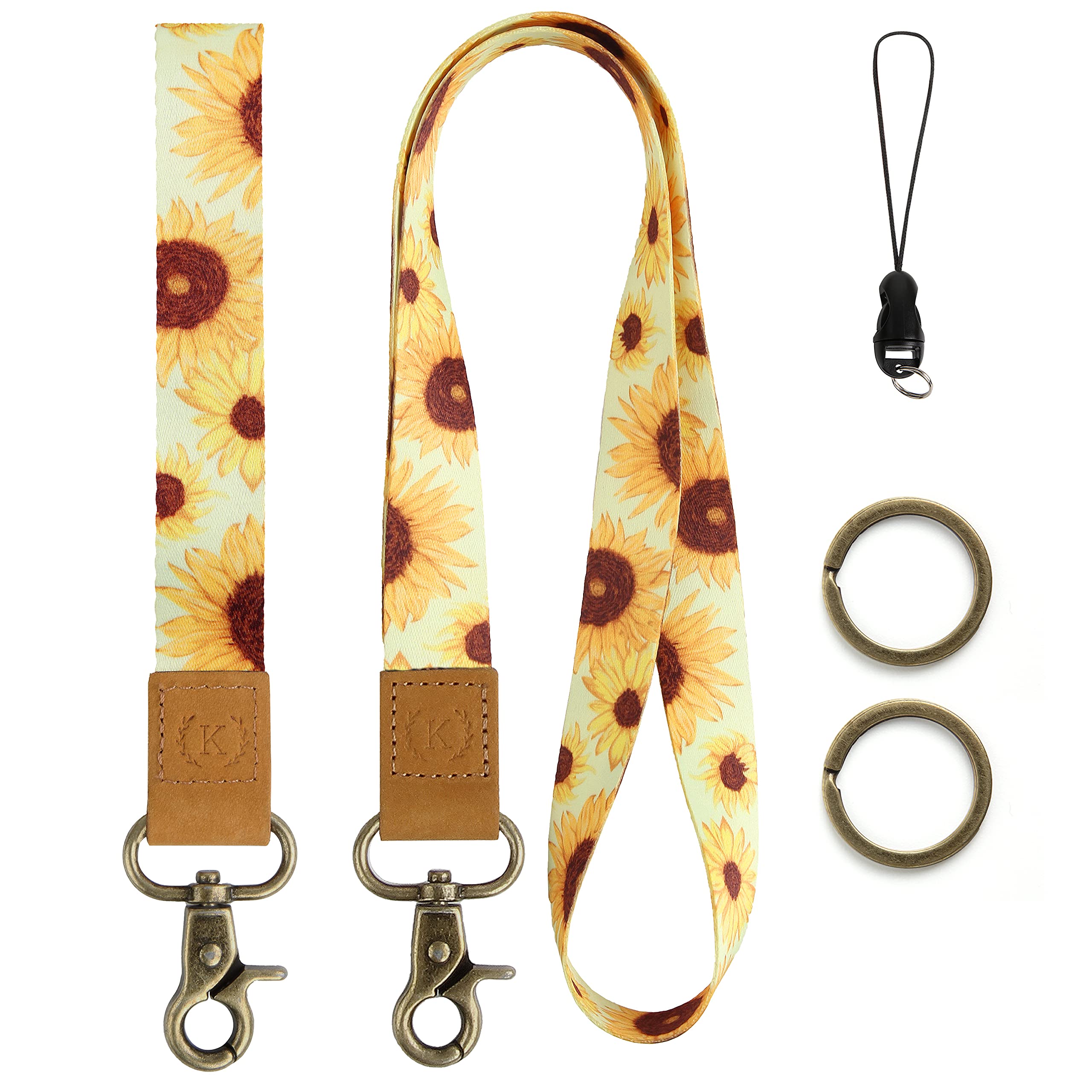Stylish Lanyard for Keys & ID Badge - Soft Durable Polyester - Office, Travel, Events