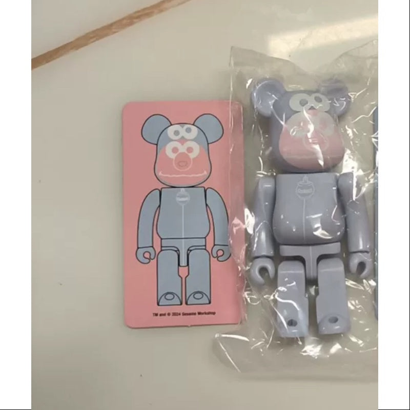 Bearbrick Series 48 Cute Gelato Pique Sesame Street Blue 100% Authentic Collectible Figure - Perfect for Anime Fans, Toy Collectors & Home Decor
