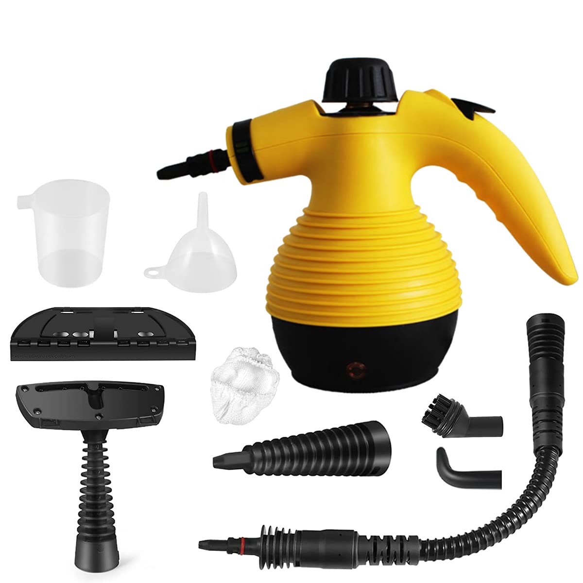 **Handheld Home Steam Cleaner with 9-Piece Accessory Kit – Large Capacity for Floors, Cars & Hard Surfaces – Removes Grime, Grease & Gaps – Perfect for Kitchen, Bathroom & Auto Detailing**