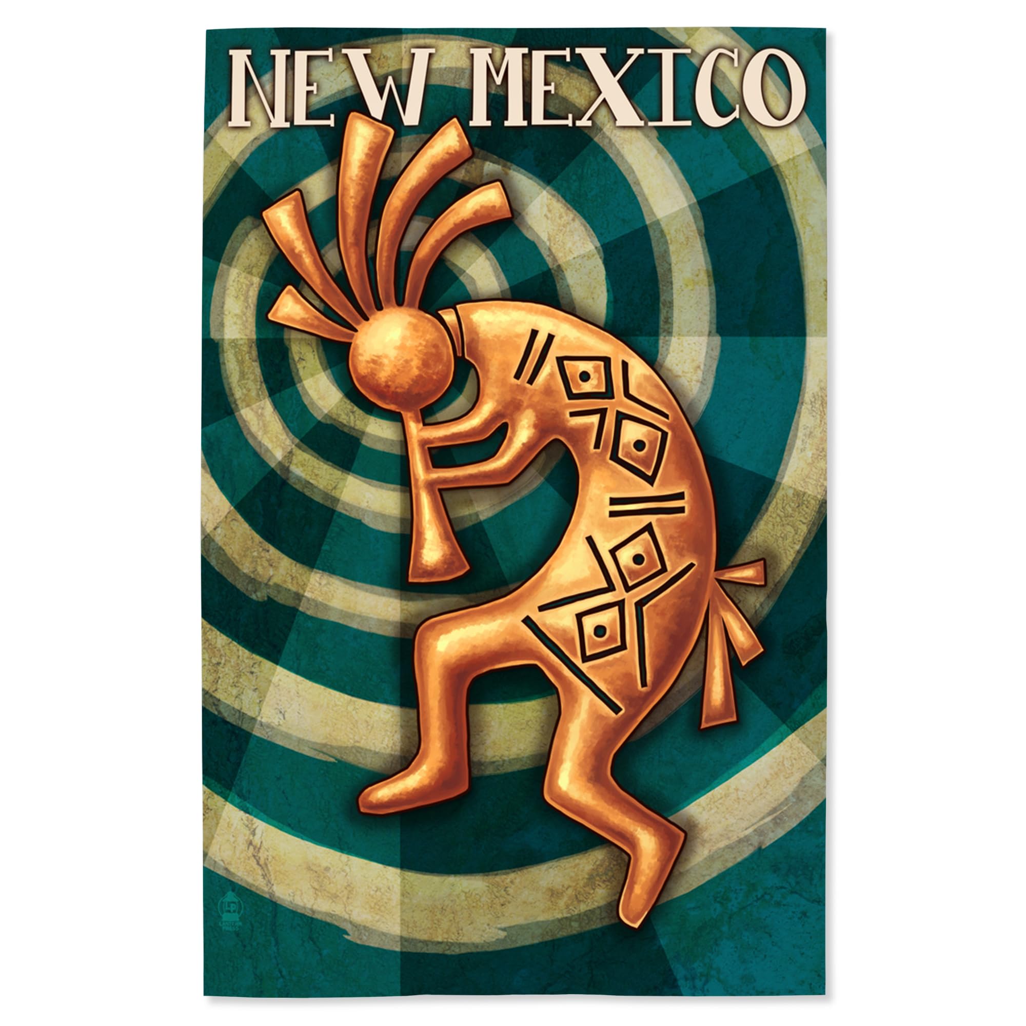 Lantern Press 16x24 Inch Giclee Art Print - Kokopelli Southwest Native American Wall Decor for Living Room, Bedroom & Office | New Mexico Landscape Artwork