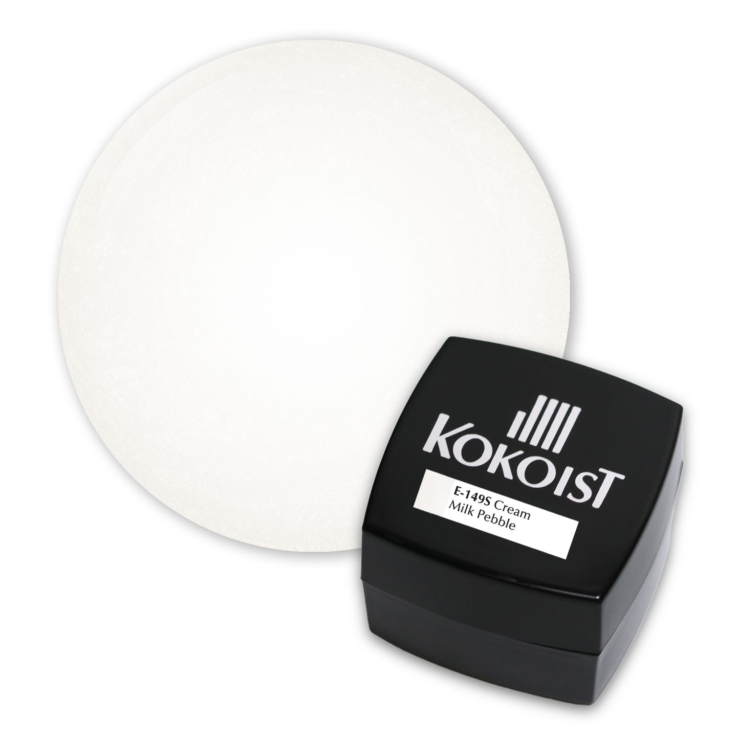 Kokoist E 149S Cream Milk Pebble Gel Polish - Long Lasting Nail Art Gel for Salon & Home Manicure - Perfect for Wedding, Party & Special Occasions