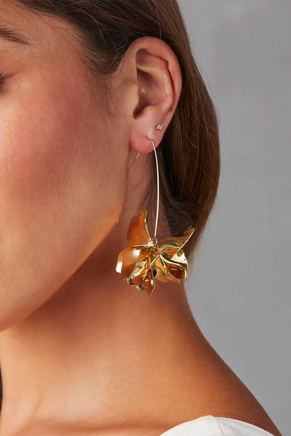 Blooming Floral Drop Earrings for Women - Elegant Handmade Dangle Earrings for Wedding, Party & Special Occasions