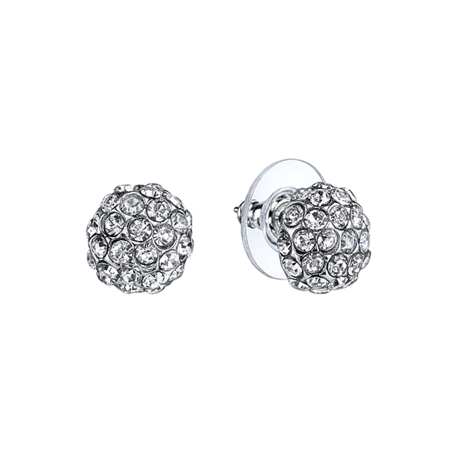 1928 Bridal Pave Crystal Stud Earrings - Sparkling Wedding Jewelry for Brides, Bridesmaids & Formal Occasions