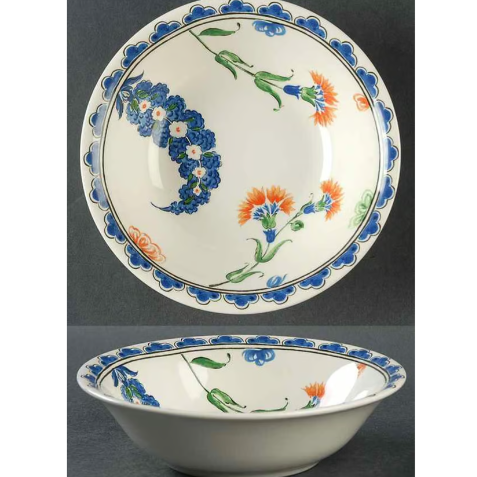 Premium Oriental Round Cereal Bowl - Elegant Handcrafted Ceramic Soup & Rice Bowl for Breakfast, Snacks, and Asian Cuisine - Perfect for Home, Restaurant, and Gift Use