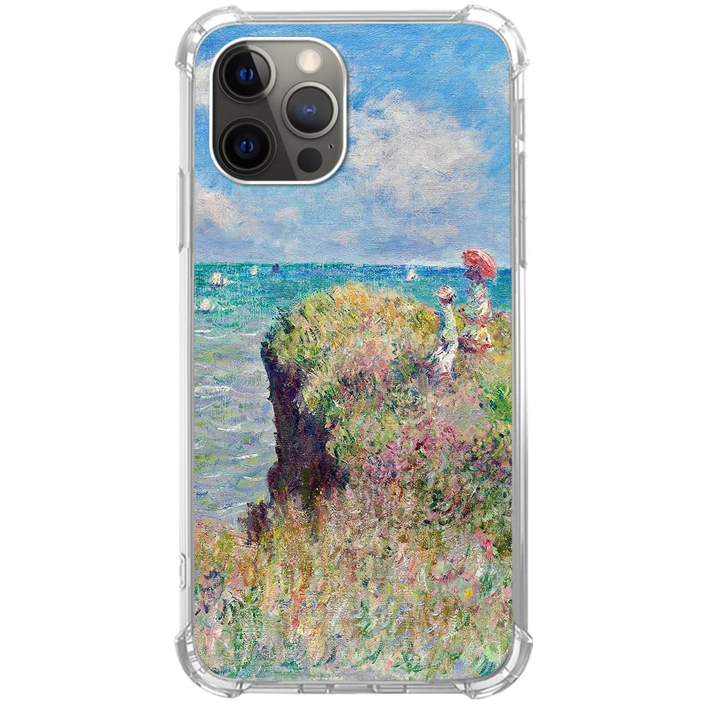 Cliff Young Girls Oil Painting iPhone 15 Pro Case - Famous Landscape Art TPU Bumper Phone Cover | Aesthetic Protection for Daily Use, Travel & Gift Giving