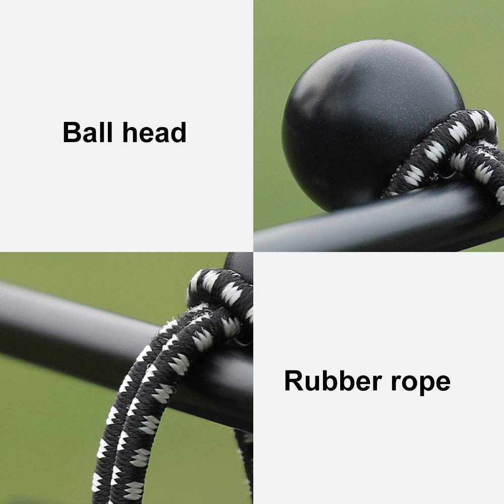 10PCS Heavy Duty Ball Bungee Cords - Elastic Tie Down Straps for Camping Canopies, Tarps, Luggage & Outdoor Gear - Secure Fastening for Tents, Cargo, Boats & More
