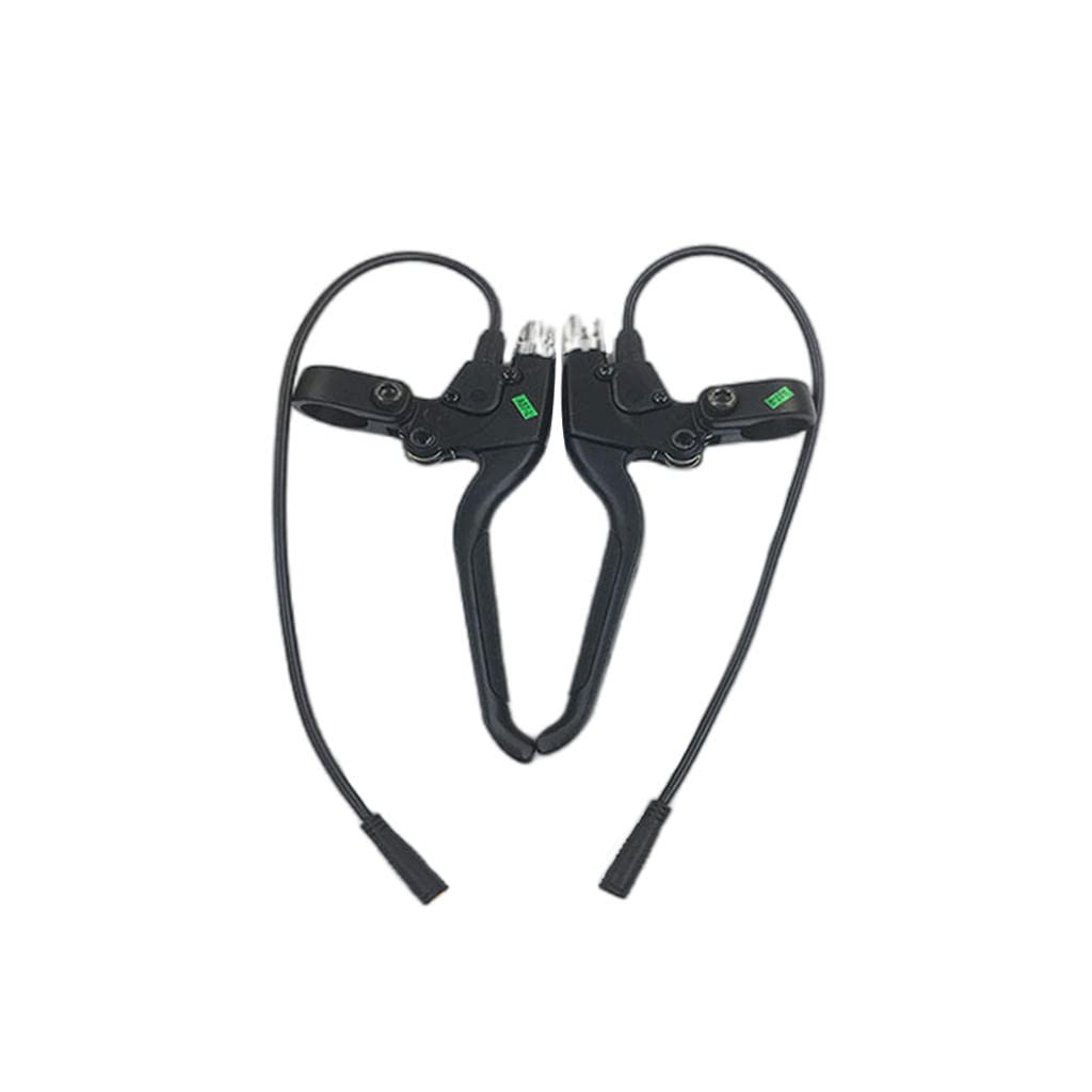 Aluminum Alloy Electric Bike Brake Lever Pair - Compatible with E-Bikes & Scooter Conversion Kits - Durable Braking Accessory for Commuting & Off-Road Cycling